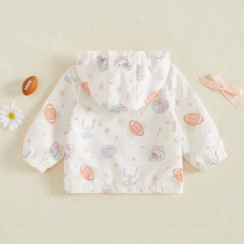 Toddler Baby Girl Windbreaker Jacket Zip Up Hoodie Long Sleeve Sweatshirt - Image 6