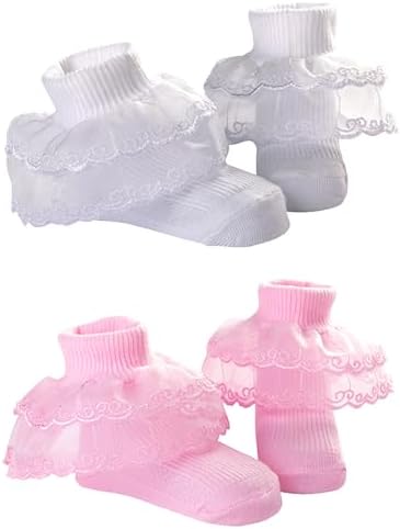 PrinceSasa Little Baby Girl Princess Lace Ruffles Socks Set - Image 4