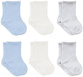 bistyle Baby Grip Ankle Socks 6 Pairs | Newborn Infant Toddlers Sock Organic by bistyle