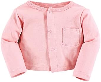 Hudson Baby Infant and Toddler Girls Cotton Dress and Cardigan Set - Image 5