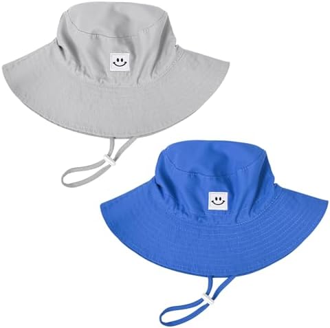 Baby Toddler Sun Hat, Kids Summer UPF 50+ Foldable Beach Bucket Hat by Bucaum