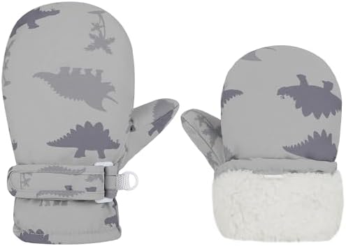 Toddler Gloves Kids Mittens Winter Warm Lined Fleece Gloves Waterproof Snow - Image 4