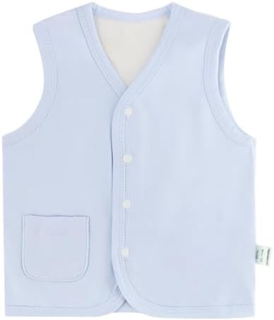 Baby Vest for Girls&Boys, Cotton Reversible Vest Coat for Spring & Autumn - Image 3