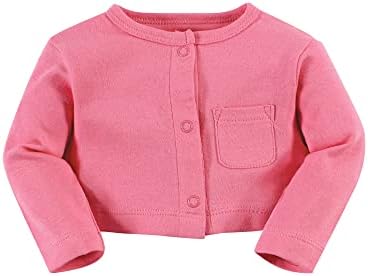 Hudson Baby Infant and Toddler Girls Cotton Dress and Cardigan Set - Image 5