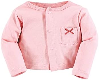 Hudson Baby Infant and Toddler Girls Cotton Dress and Cardigan Set - Image 5
