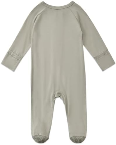 Aablexema Baby Rayon of Bamboo Footed Pajamas Zipper - Image 4