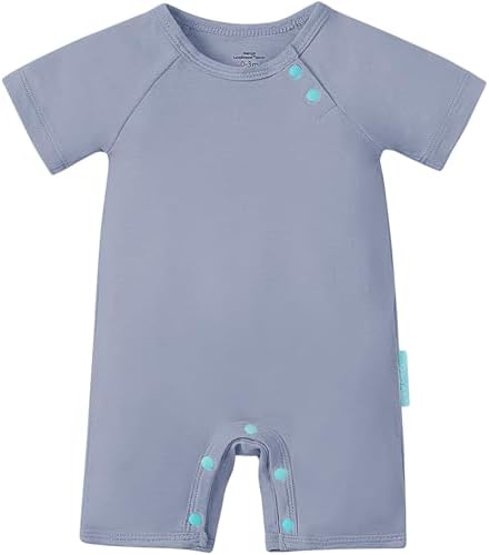 PurComfy SuperSoft Bamboo Viscose Baby Romper, Short Sleeve | One-piece Summer by PurComfy