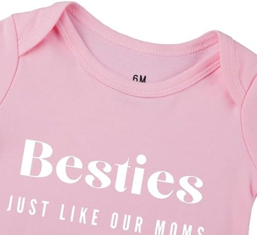 Besties Just Like Our Moms Baby Bodysuit Best Friend Baby Bodysuit Mom Besties - Image 4