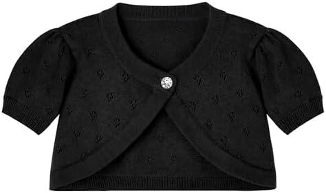 Girls Cardigan Sweater Toddler Baby Kids Knit Bolero Shrug by RIMILLCESS