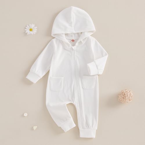 Fall Baby Clothes Newborn Boy Girl Hoodie Romper Long Sleeve Jumpsuit Winter - Image 2