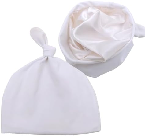 Silky Satin Lined Newborn Hat Hair Care Knot Beanie Hats by Sugarmelon