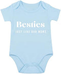 Besties Just Like Our Moms Baby Bodysuit Best Friend Baby Bodysuit Mom Besties by Unknown