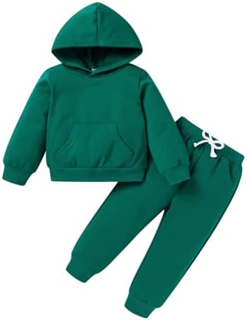 Happy Town Baby Fall Outfits for Girl Boy Long Sleeve Hoodie Top and Long by HappyTown