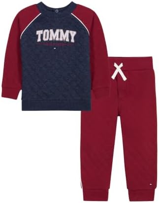 Tommy Hilfiger Baby Boys' 2-piece Fleece Set, Sweatshirt and Jogger Sweatpant by TommyHilfiger