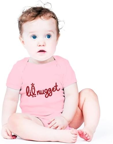 Little Nugget Bodysuit Baby Funny Lil Nugget Baby Bodysuit Chicken Bodysuits - Image 2