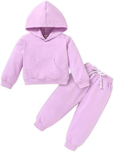 Happy Town Baby Fall Outfits for Girl Boy Long Sleeve Hoodie Top and Long by HappyTown