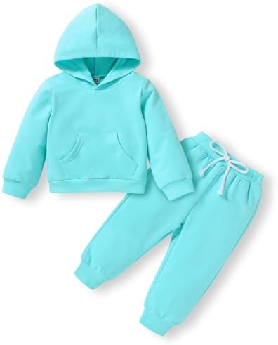 Happy Town Baby Fall Outfits for Girl Boy Long Sleeve Hoodie Top and Long by HappyTown