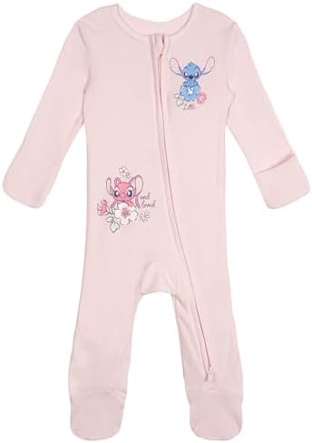 Disney Baby Girls' 2-Pack Footed Sleep N' Play Newborn to Infant - Image 3