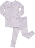 AVAUMA Stripe Pattern Baby Boys Girls Pajama Set Kids Toddler Snug fit Ribbed by AVAUMA