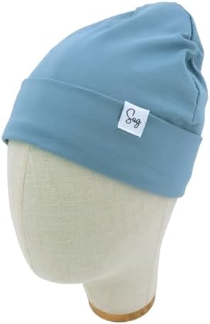 Jersey Beanie Hat for Newborn Baby Boys Girls Silky Satin Lined Hats Bonnet - Image 5
