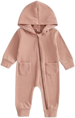 Fall Baby Clothes Newborn Boy Girl Hoodie Romper Long Sleeve Jumpsuit Winter by LedyChampswiinToddlerBaby