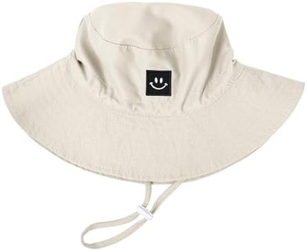 Baby Toddler Sun Hat, Kids Summer UPF 50+ Foldable Beach Bucket Hat by Bucaum