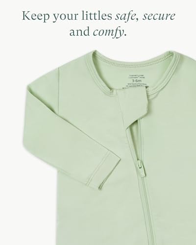 PurComfy Bamboo Viscose Baby Zipper Footie Pajamas, 0-3-6-9-18-24 Months | Ideal - Image 5