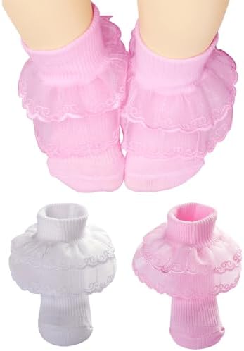 PrinceSasa Little Baby Girl Princess Lace Ruffles Socks Set by PrinceSasa