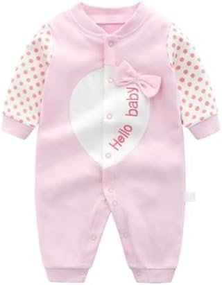 Infant Baby Girl Long Sleeve Romper Cotton Cute Style Newborn Toddler Jumpsuit by Unknown