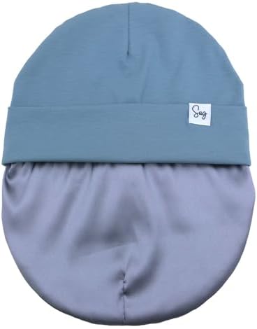 Jersey Beanie Hat for Newborn Baby Boys Girls Silky Satin Lined Hats Bonnet - Image 7