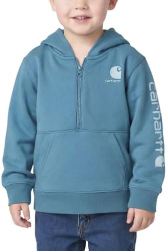 Carhartt Kid's CA6873 Half-Zip Logo Sweatshirt by Carhartt