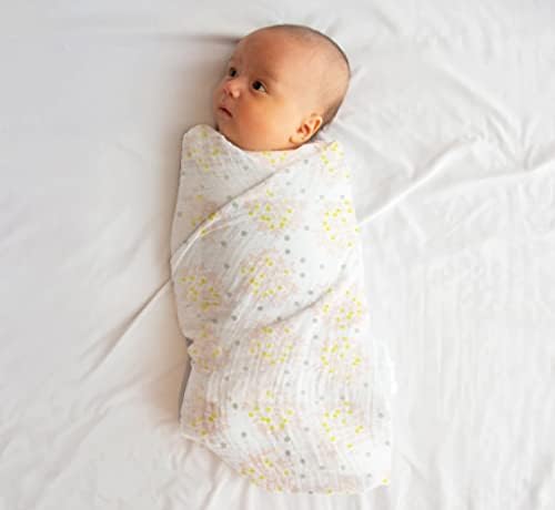 100% Muslin Swaddle Blankets, Baby Swaddling Blankets - Image 6