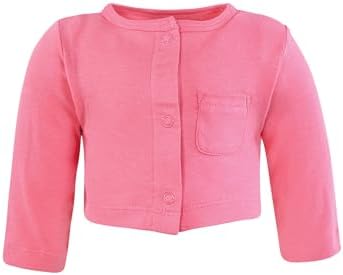 Hudson Baby Infant and Toddler Girls Cotton Dress and Cardigan Set - Image 5