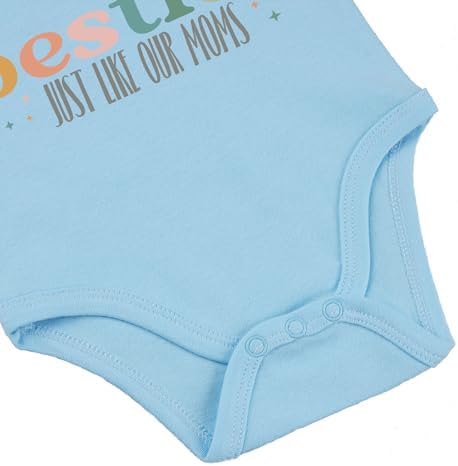 Besties Just Like Our Moms Baby Bodysuit Best Friend Baby Bodysuit Mom Besties - Image 6