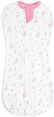 Baby Swaddle 0-2 Months, Cotton Arm-In Zipper Sleep Sack, Wearable Blankets Wrap by SANDJEST