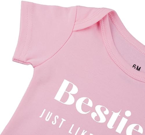 Besties Just Like Our Moms Baby Bodysuit Best Friend Baby Bodysuit Mom Besties - Image 5
