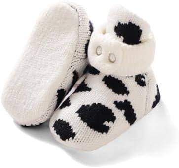 Avibae Baby Booties, Warm Infant Girl Boy Socks Bootie, Newborn Knit Shoes - Image 2