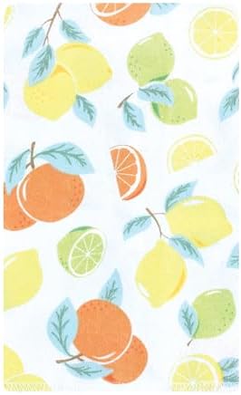 Luvable Friends Hudson Baby Flannel Burp Cloths 10pk, Pastel Citrus - Image 2
