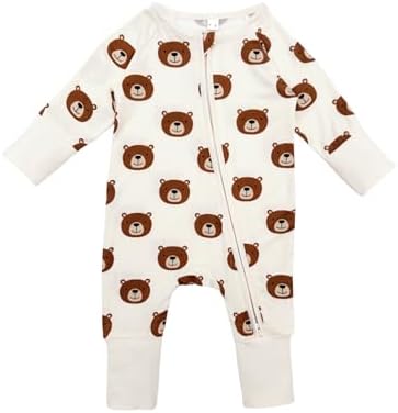 Bow Dream Bamboo Pajamas for Baby, Rayon Sleeper Romper Jumpsuit Outfit | 93% - Image 2