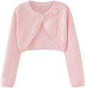 Toddler Girls Cardigan Sweater Bolero Shrug Baby Kids Long Sleeve Cropped Dress by Miccina
