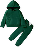 YOUNGER TREE Baby Clothes for Girls Boy Solid Color Hoodie and Sweatpants by YOUNGERTREE