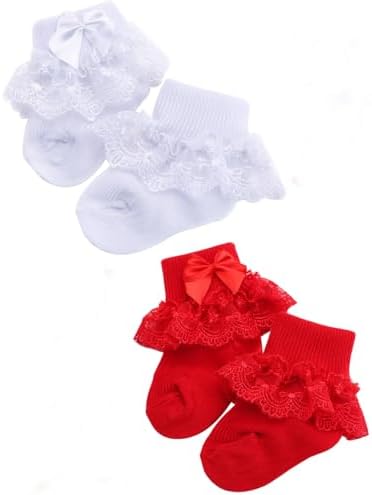 PrinceSasa Little Baby Girl Princess Lace Ruffles Socks Set by PrinceSasa