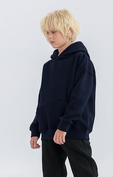 Toddler Boys Girls Sweatshirt Cotton Solid Fall Pullover Hoodie | Long Sleeve - Image 3