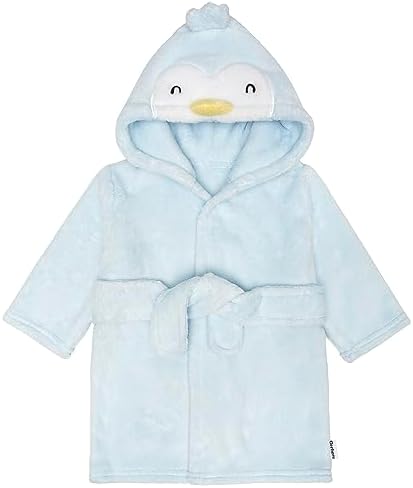 Gerber Baby Boys & Girls Plushy Soft Hooded Animal Character Bathrobe - Image 8