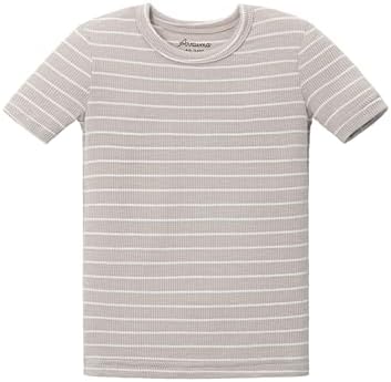 AVAUMA Stripe Pattern Baby Boys Girls Pajama Set Kids Toddler Snug fit Ribbed - Image 4
