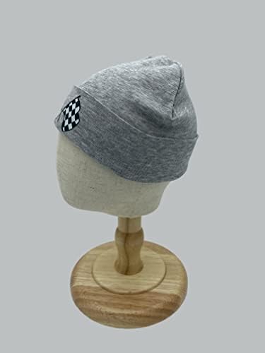 Beanies Hats Newborn Boys Girls Funny Warm Caps Checkered Flags Hat Infant Race - Image 3