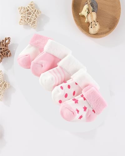 Baby Hats Mittens and Socks Set Soft Cotton Newborn Hat Glove - Image 6