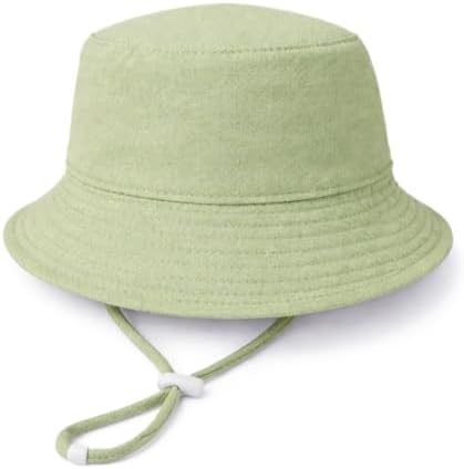 Baby Sun Hat Infant Toddler Summer Cotton Yarn Beach Bucket Hat by DANMY