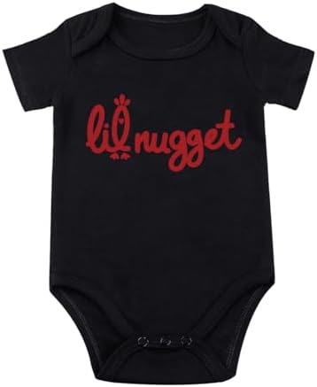 Little Nugget Bodysuit Baby Funny Lil Nugget Baby Bodysuit Chicken Bodysuits by Unknown