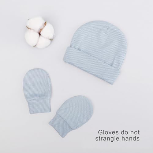 Newborn Baby Hats and Mittens Set - Image 5